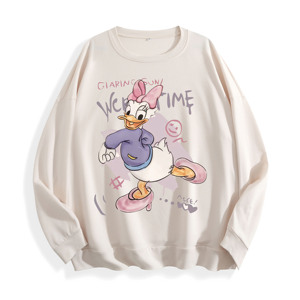 Daisy Duck cartone animato Graphic girocollo <span class=keywords><strong>felpa</strong></span>, noi magazzino, 6 colori - Product Image 1