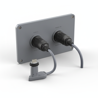 Cable Adaptador HS V2, Conector Hembra, Conversión, Reemplazo, Extensión, 2dai-ZJX0.3m*2, PVC Gris