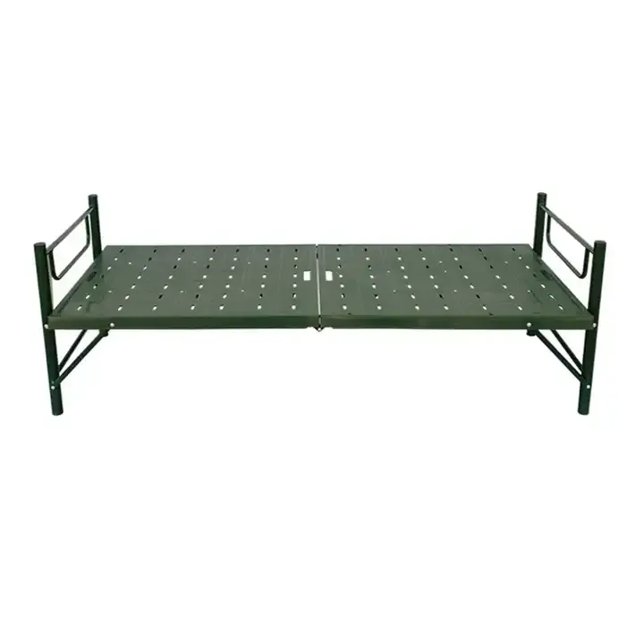 Hoge Kwaliteit Stalen Opvouwbare Camping Cot Creatieve Outdoor Metalen Opklapbed