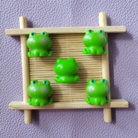 100 Piezas de Mini Figuras de Ranas Lindas, Modelo Animal, Musgo, Micropaisaje, Decoración del Hogar, Accesorios de Decoración para Jardín de Hadas en Miniatura