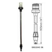 36 "LED Blanc 4500K Navigation Poupe Lampe D'ancrage Pôle Lumière 12-24V pour la Marine de Bateau de Yacht ponton