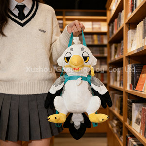 Mochila de Peluche con Diseño de <span class=keywords><strong>Gaviota</strong></span> de Dibujos Animados Personalizada OEM, Cumple con las Normas de Seguridad para Juguetes de EE. UU., Bolso Bandolera de Peluche con Diseño de Águila - Product Image 6