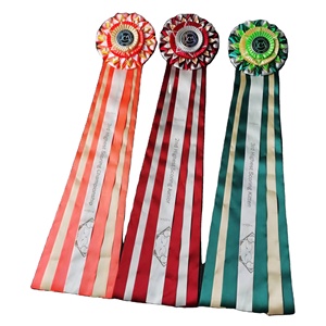 Custom Purple Dog Show <b>Rosette</b> Ribbon Badge Large Events Decorative Satin Polyester Canine Competition Award <b>Rosettes</b> for <b>Horses</b> - Product Image 4