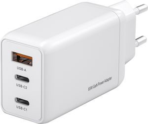 65W enchufe plegable UE Reino Unido carga súper rápida Gan cargador de pared tipo C Usb Multi Puerto Pd 3,0 para <span class=keywords><strong>Iphone</strong></span> 15 16 Laptop <span class=keywords><strong>Notebook</strong></span> - Product Image 3