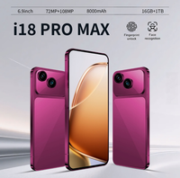 Smartphone OLED 7,3 pouces 18 PRO MAX 5G Octa Core HD 120Hz, Android 15, 16+1 To, 108MP, Anglais/Français/espagnol