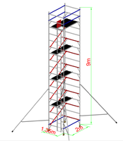 Équipement de travail des métaux de type roulant avec échelle de sécurité pour la maintenance et la décoration de la maison