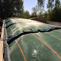 Protection d'alimentation d'ensilage Couverture de silo Filet de silo 200gsm 220gsm 240gsm 300gsm Filet d'ensilage