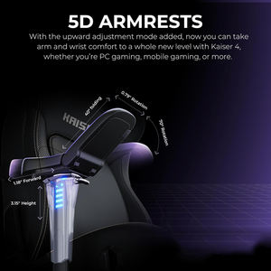 Premium 6D Asiento grande funcional Mejor <span class=keywords><strong>Silla</strong></span> <span class=keywords><strong>Gamer</strong></span> Pro Kaiser 4 XL <span class=keywords><strong>Gamer</strong></span> <span class=keywords><strong>Silla</strong></span> Elegante Negro PVC Líder <span class=keywords><strong>Silla</strong></span> de juegos para adultos - Product Image 2
