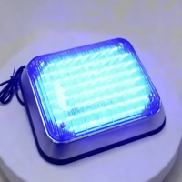 Feu de signalisation d'urgence à LED carré 76W, type Strobe Booth Sentinel, avec montage à vis, boîtier en alliage d'aluminium, clignotant