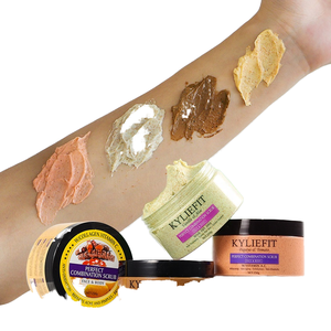 Exfoliante Corporal de Crema Personalizado para Salones de Belleza con Café y Nuez de Brasil, Elimina la Opacidad y Aclara el Tono de Piel - Product Image 3
