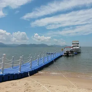 Dock flottant billettes barge et rampe systèmes d'ancrage matériel dock de dériveur à vendre dock flottant plage