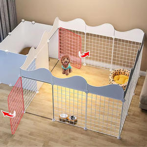 Cerca para mascotas, Combinación libre de aislamiento para perros, perrera para perros pequeños de interior con área de baño, cerca para el hogar, jaula para perros - Product Image 2