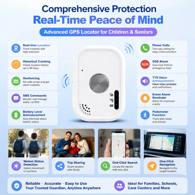 M9 Mini SOS Smart GPS Kids Tracker with 4G LTE LBS No Monthly Portable Waterproof Gps tracker for Pour Enfants in Real Time