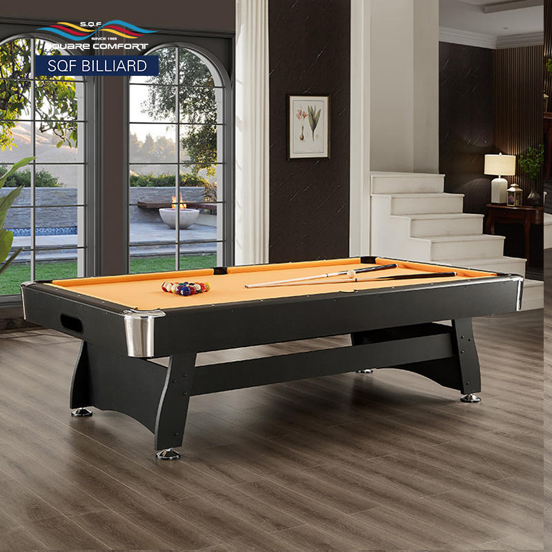 7ft MDF pool table orange