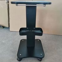 Chariot de beauté portable avec 4 roues, support mobile pour équipement de salon IPL RF Cavitati0n, rangement et organisation