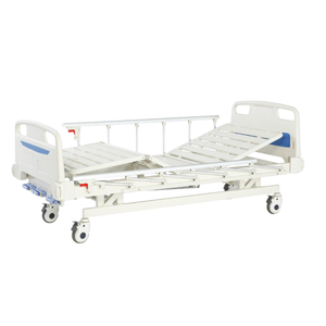 Vente chaude ABS tête deux manivelle lit d'hôpital clinique lits d'hôpital médical - Product Image 2