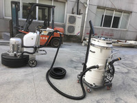 Meuleuse de sol manuelle ASL750-T9 en béton avec aspirateur de fabrication shanghai