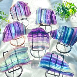 Atacado de Alta Qualidade <span class=keywords><strong>Rainbow</strong></span> Fluorita Fatia para Home Party ou Gift Party Decoração Moderna Decor Piece - Product Image 4