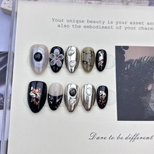 <span class=keywords><strong>Uñas</strong></span> Postizas de Almendra de Lujo Hechas a Mano al por Mayor, Estilo de Lujo de Grado Profesional, Marca Privada al por Mayor - Product Image 3