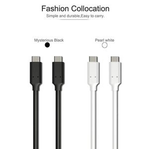 USB Type-C ถึง Type-C USB3.1สายดาต้าแบบยืดหดได้ความเร็วสูงพร้อมการชาร์จอย่างรวดเร็วสำหรับคอมพิวเตอร์และเครื่องพิมพ์ - Product Image 4