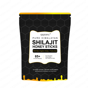 Bâtonnets de miel de <span class=keywords><strong>Shilajit</strong></span> de l'Himalaya pur de qualité supérieure les plus vendus avec plus de 85 minéraux en trace Supplément pour hommes de qualité or 10 bâtonnets - Product Image 1