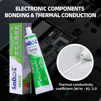 Gel adhésif en silicone à haute conductivité thermique, pâte thermique pour l'électronique, l'emballage et le scellement des circuits imprimés LED