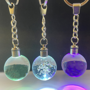 Esfera de Cristal Transparente K9 Personalizada con Grabado Láser Interno, Linterna LED, Bombilla de Colores, Llavero de Cristal, Anillos para Llaves - Product Image 4