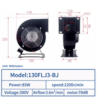 Fournisseur vérifié JEEK Souffleur d'air centrifuge autonome 220V 85W 2200 tr/min pour château gonflable Sky Dancer 130flj1