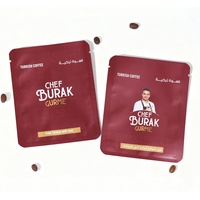 Sachet d'emballage jetable personnalisé en plastique mat avec fermeture à trois côtés, feuille d'aluminium, sachet de café filtre, sachet d'échantillon, sachet thermoscellable
