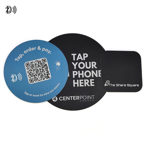 Etiqueta de menú RFID con código <span class=keywords><strong>QR</strong></span> personalizado restaurante programable 13,56 MHz NTAG 213/215/216 código <span class=keywords><strong>QR</strong></span> escaneo NFC menú etiquetas de mesa - Product Image 5