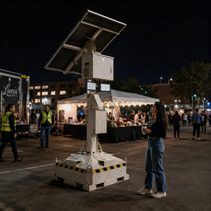 Torre de Luz Solar Portátil con Luces LED y Batería LiFePO4 para Iluminación Exterior - Product Image 2