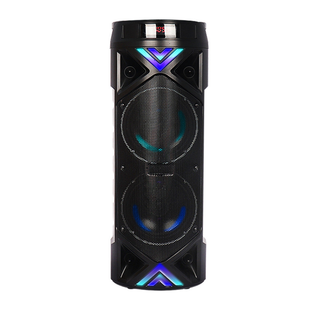 Большая мощная тяжелая звуковая система с басами 30 Вт, 4500 мАч, звуковая панель с синими зубьями, беспроводная Портативная колонка с FM, USB, TF, AUX