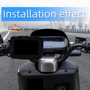 เครื่องเล่น MP5หน้าจอสัมผัสขนาด5นิ้วสำหรับรถจักรยานยนต์พร้อมระบบนำทางแบบไร้สายระบบ GPS สำหรับมอเตอร์ไซค์ - Product Image 3