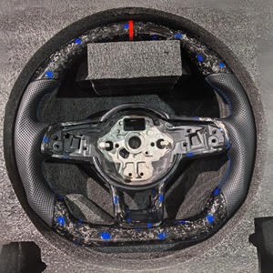 พวงมาลัยคาร์บอนไฟเบอร์ปลอมแปลงสำหรับ Volkswagen VW MK7 MK6 MK5กอล์ฟ R GTI GTD GTE POLO GTI <span class=keywords><strong>Golf</strong></span> 7 <span class=keywords><strong>GOLF</strong></span> 6 <span class=keywords><strong>Scirocco</strong></span> MK8.5 - Product Image 1