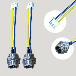 3pin steker penerbangan konektor listrik xh2.54 kawat terminal pabrik disesuaikan