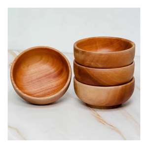 ชามเสิร์ฟทำจากไม้พร้อมที่จับโลหะทำด้วยมือสำหรับเสิร์ฟสลัดในบ้านและร้านอาหารหรืองานปาร์ตี้ - Product Image 6