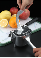 Presse-agrumes manuel multifonction en acier inoxydable robuste avec système de pression pratique pour la cuisine domestique