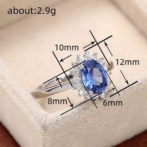 Anello Ovale Vintage Stile Reale, Accessorio Quotidiano da Dito per Donne, Elegante Gioiello da Festa - Product Image 4