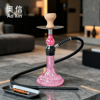 Ensemble de chicha arabe de luxe avec technique de miroir, construction en alliage d'aluminium, design durable pour les fêtes