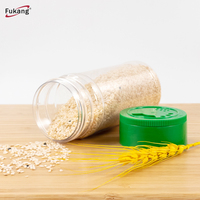 Bouteille shaker en plastique pour animaux de compagnie, pots/contenants à épices en plastique avec couvercle à clapet