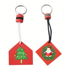 2024 Hot Sales <b>Customized</b> Cheap Festive Event Promotional Gifts EVA Foam Floating Christmas <b>Keychain</b> - Product Image 5