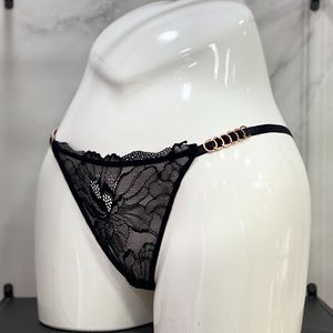 Summer Women's New Lace Underwear Embroidered Side Loop Buckle Comfortable Underwear <b>Thong</b> Triangle Pants - Product Image 6