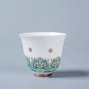 New Product Porcelain Mug Enamel Ceramic <strong>Tea</strong> Cup Flower <strong>Tea</strong> <strong>Set</strong> Cup <strong>Gift</strong> Customization for Home Hotel Restaurant <strong>Gift</strong> - Product Image 3