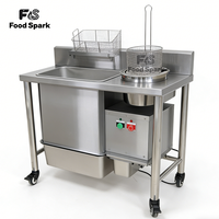 Table de panure automatique pour poulet Henny Penny KFC avec couvercle