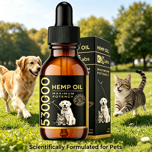 Huile de chanvre apaisante pour animaux de compagnie sous marque privée – Soutien à la mobilité et à la flexibilité – Essentiels pour animaux domestiques – Puissance maximale de 530 000 – Format compact 30 ml - Product Image 5