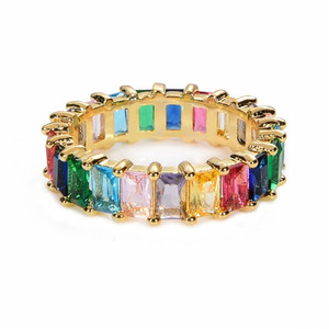 แหวน<span class=keywords><strong>เพชร</strong></span>ทรงรีฝัง<span class=keywords><strong>เพชร</strong></span>หลาก<span class=keywords><strong>สี</strong></span>รุ้ง<span class=keywords><strong>เจ็ด</strong></span><span class=keywords><strong>สี</strong></span> ดีไซน์เรขาคณิตประดับ<span class=keywords><strong>เพชร</strong></span>ซิร์โคเนีย รุ่นใหม่ปี 2026 สำหรับงานแต่งงาน - Product Image 2