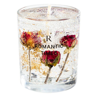 Hot Selling handgemachte Glas Jelly Wax Duft kerze Luxus benutzer definierte Aroma therapie Votiv kerze für Home Decor für