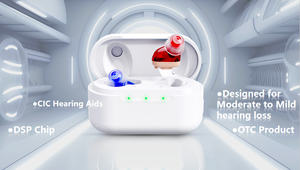 JINGHAO New Otc Ric Aparelhos Auditivos Sem Fio para Surdez Idosos Bte Aparelho Auditivo Bluetooth Digital Recarregável - Product Image 5