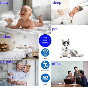 กล้องวงจรปิด LCDOLED Full HD 1080P นาฬิกาปลุกพร้อมกล้องขนาดเล็ก ควบคุมผ่าน Wifi ไร้สาย บันทึกภาพ DVR กล้องวงจรปิดรักษาความปลอดภัยภายในบ้าน - Product Image 6