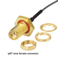 U.Fl à Sma Macho Ufl Câble Umrf Étanche Sma Femelle Ip67 Connecteur Cloison O-Ring Pigtail Rf Câble